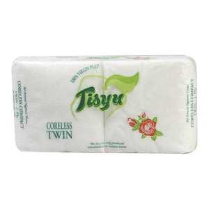 Tisyu Bathroom Tissue Corelesss 2 Ply 2 Rolls