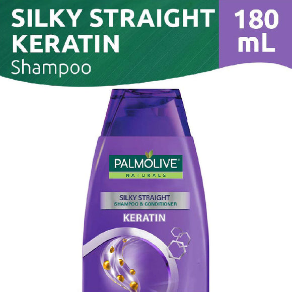 Palmolive Naturals Shampoo Silky Straight Keratin Violet 180ml