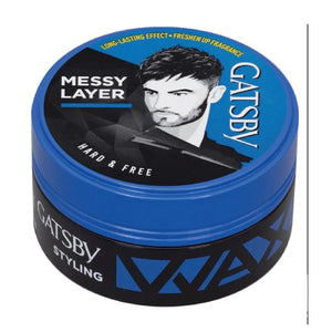 Gatsby Styling Wax Hard & Free Messy Layer 75g