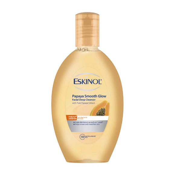 Eskinol Papaya Smooth Glow Facial Deep Cleanser Pure Papaya 135ml