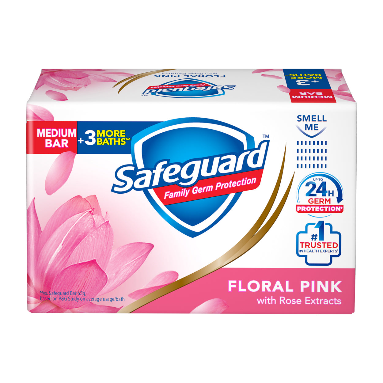 Safeguard Soap Floral Pink Medium Bar 78g