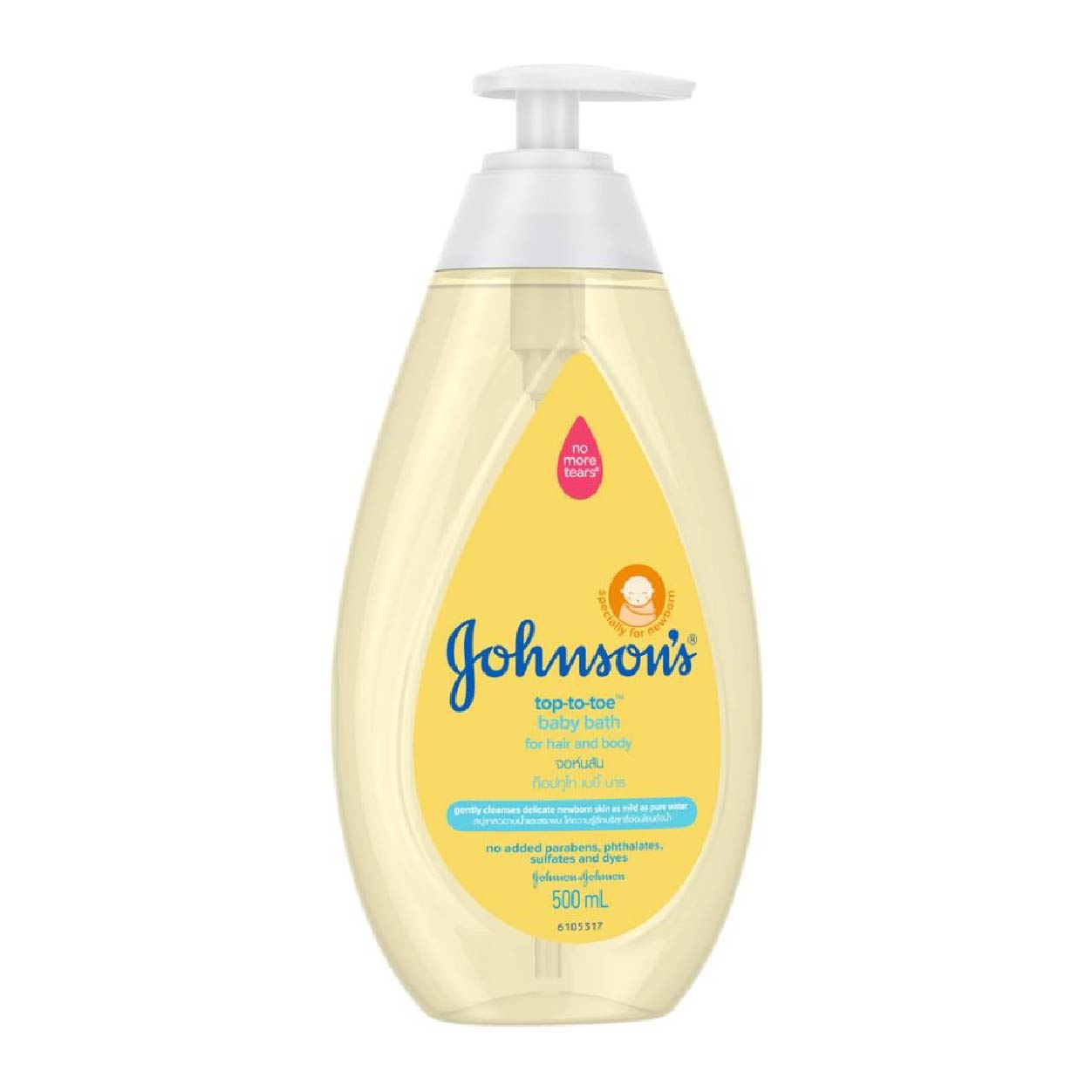 Johnsons Newborn Top to Toe Baby Bath 500ml