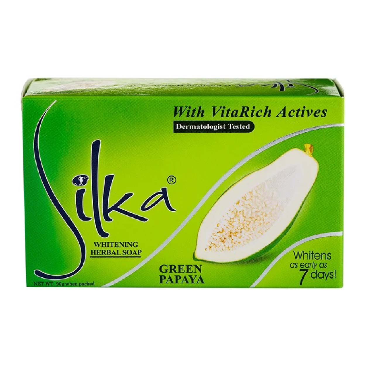 Silka Green Papaya Whitening Soap 90g
