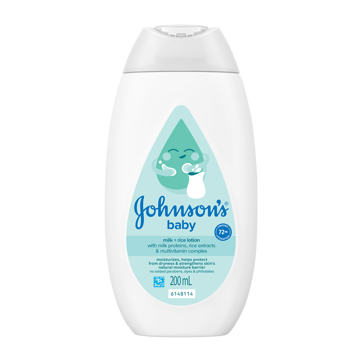 Johnsons Baby Lotion Milk + Rice 200ml