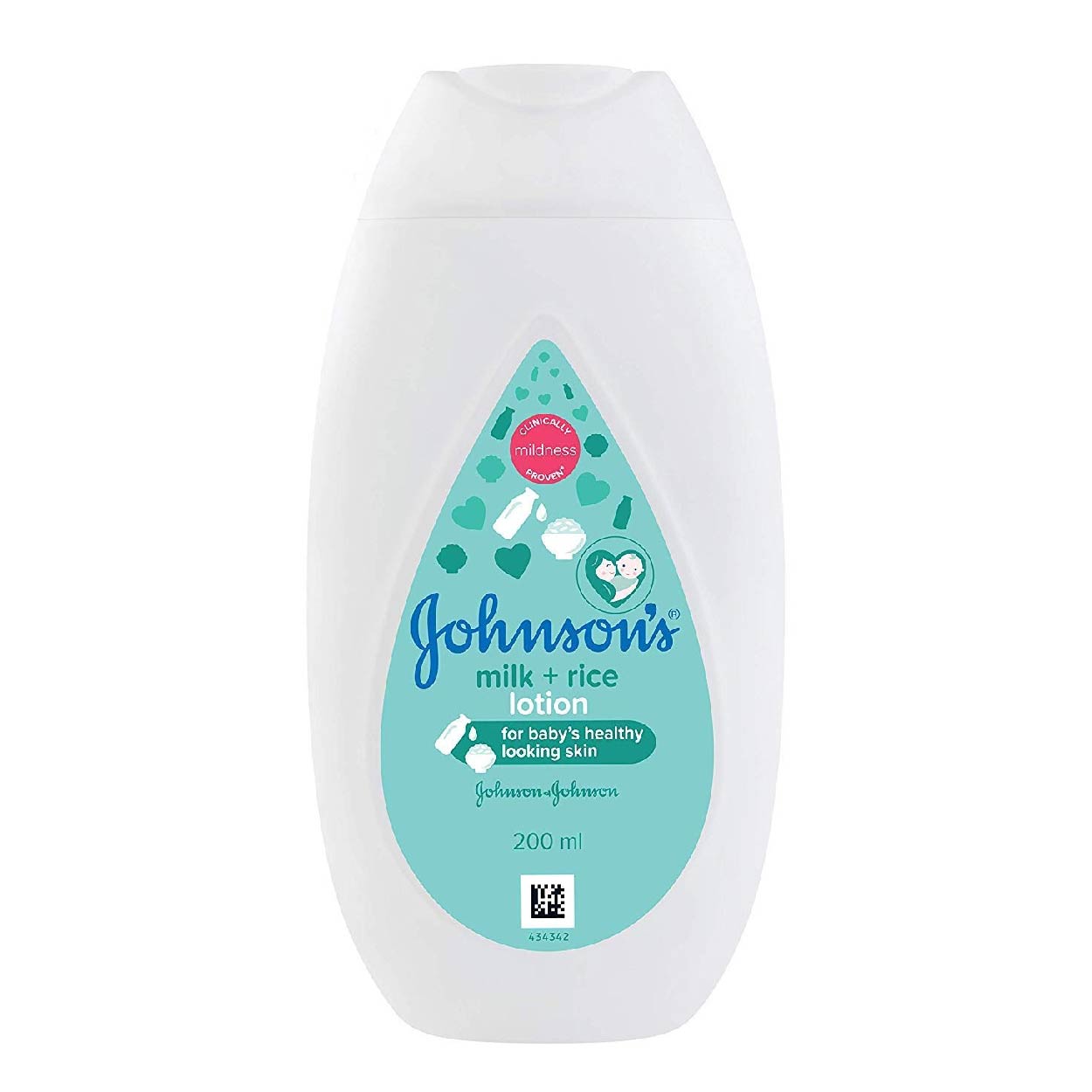 Johnsons Baby Lotion Milk + Rice 200ml