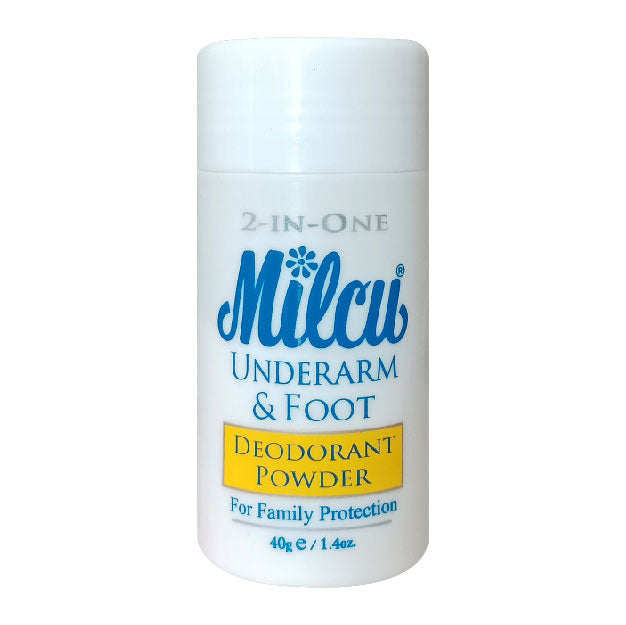 Milcu 2in1 Underarm & Foot Deodorant Powder 40g