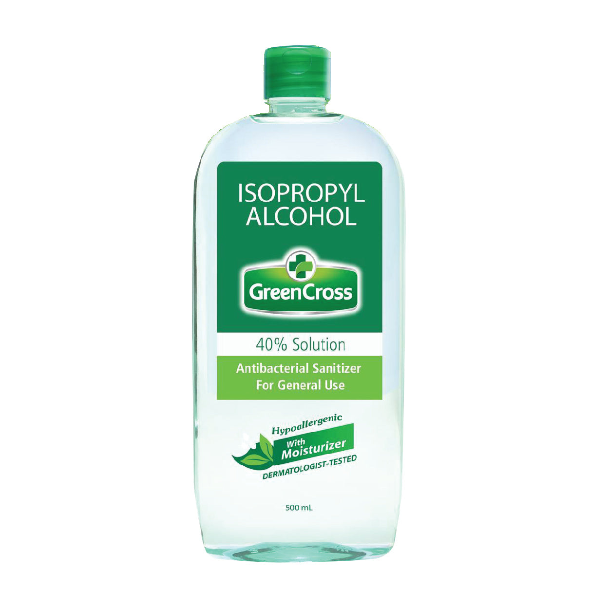 Green Cross 40% Isopropyl Alcohol with Moisturizer 500ml