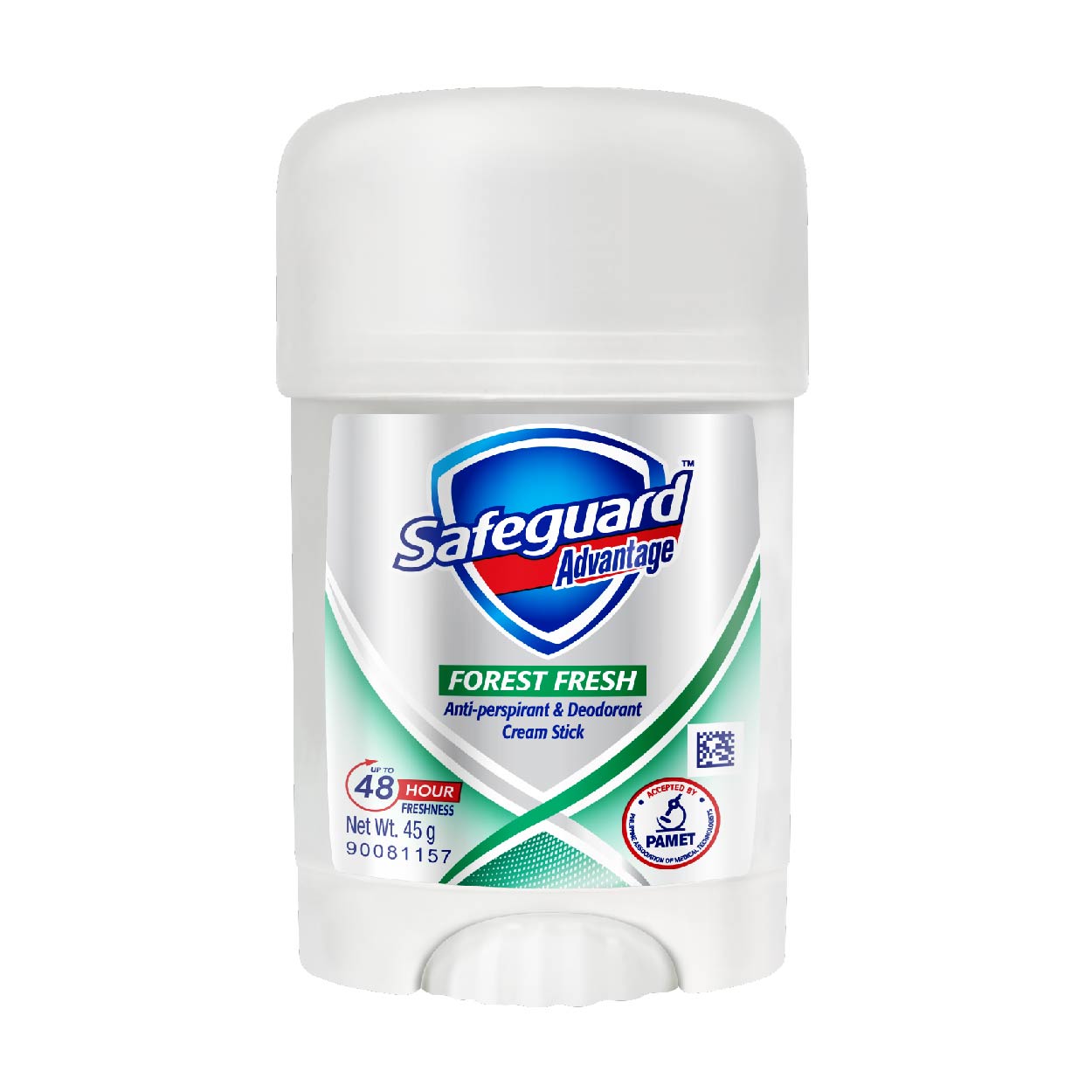 Safeguard Anti-Perspirant Deodorant Cream Stick Forest Fresh 45g