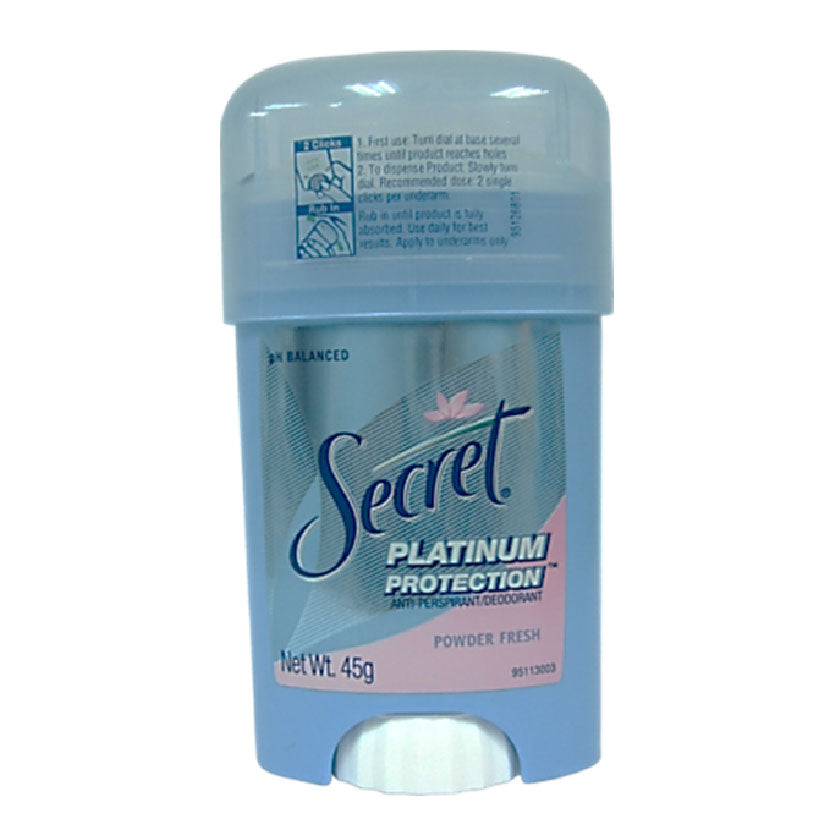 Secret Platinum Anti Perspirant Deodorant Cream Powder Fresh 45g