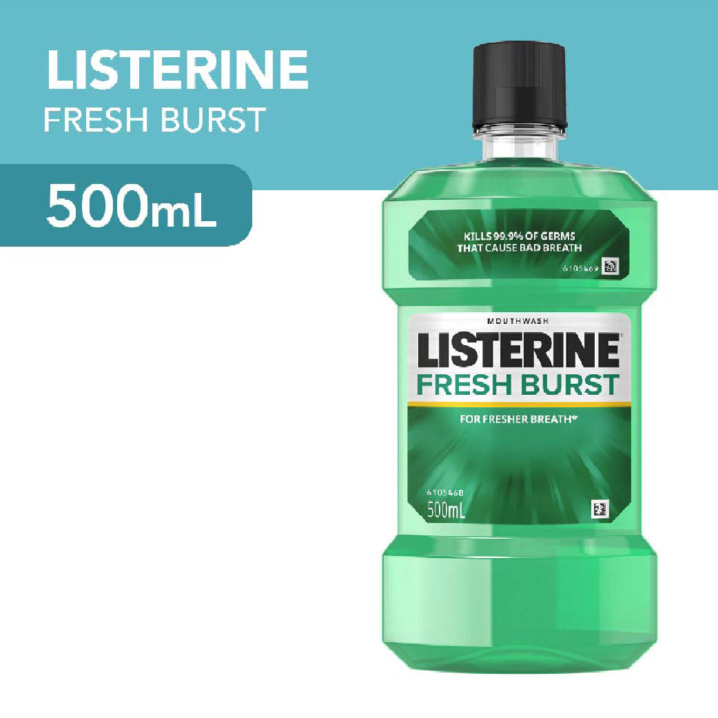 Listerine Fresh Burst Mouthwash 500ml
