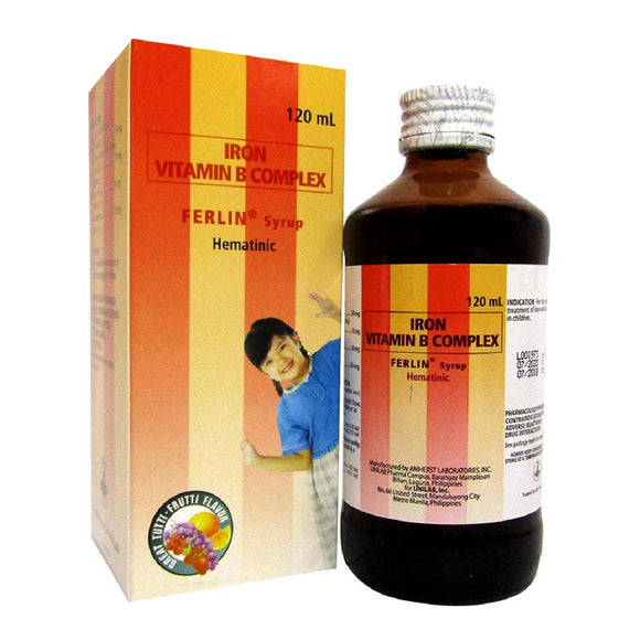 Ferlin Syrup Iron Vitamin B Complex 120ml