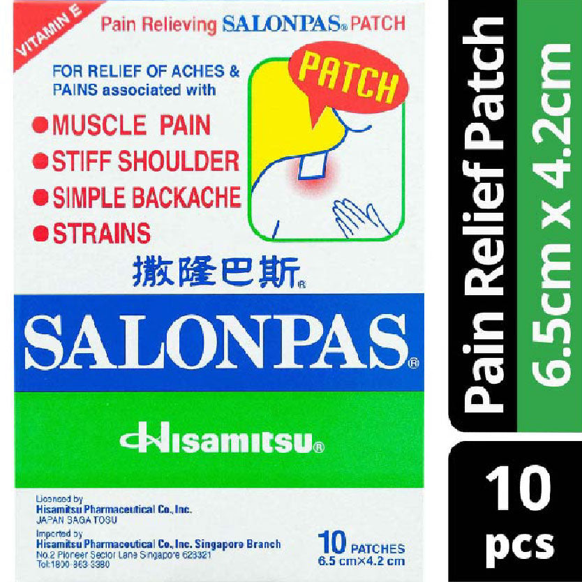 Salonpas Patch 6.5cm x 4.2cm 10s