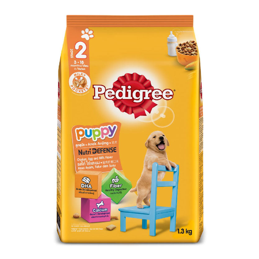 Pedigree Puppy Chicken & Egg with Milk Dog Food 1.3kg