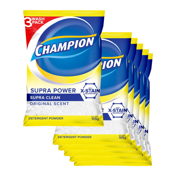 Champion Detergent Powder Supra Original 6x105g