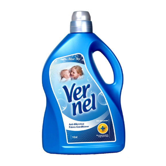 Vernel Fabric Conditioner Anti-Microbial Blue Sky 1 Gallon