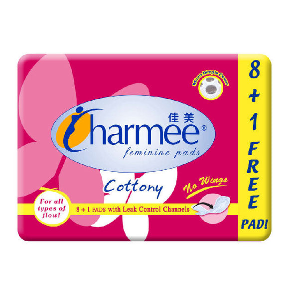 Charmee Feminine Pads All Types of Flow without Wings 8s
