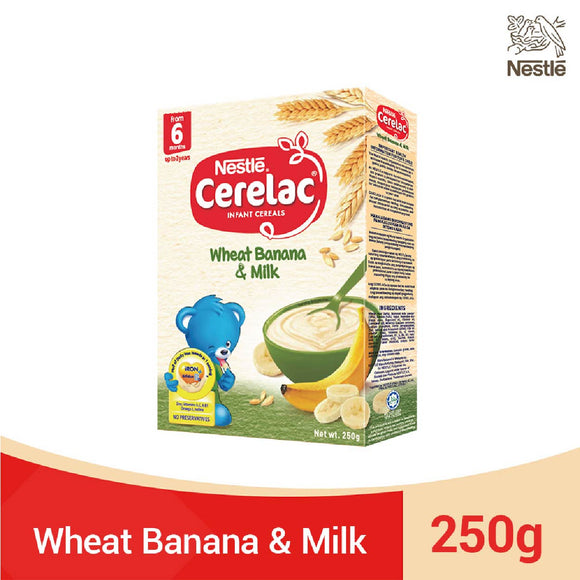 Nestle Cerelac Infant Cereals Wheat Banana and Milk 250g