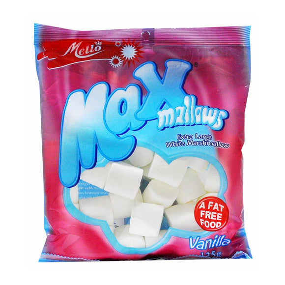 Mello Max Mallows Vanilla White Marshmallows 135g