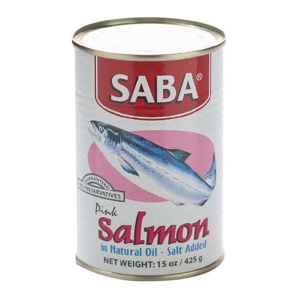 Saba Pink Salmon in Natural Oil 425g