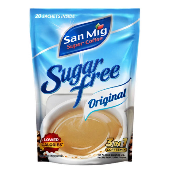San Mig 3in1 Coffee Sugar Free Original 20x7g