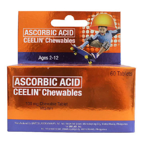 Ceelin Ascorbic Acid Chewables 60s