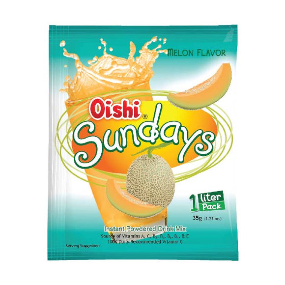 Oishi Sundays Melon Instant Powdered Mix Drink 35g