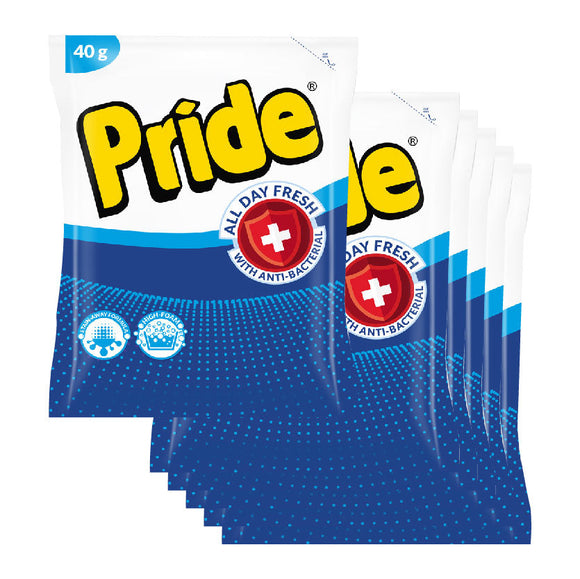 Pride Laundry Detergent All Day Fresh with Antibacterial 6x40g