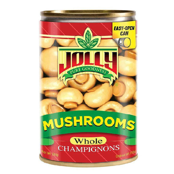 Jolly Whole Mushrooms Easy Open Can 284g