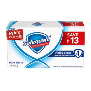 Safeguard Soap Pure White 3x125g Tripid Pack