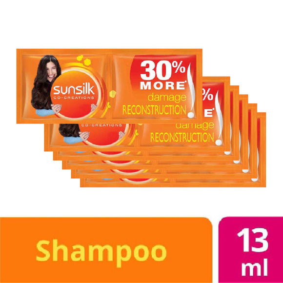 Sunsilk Shampoo Damage Reconstruction Orange 6x13ml