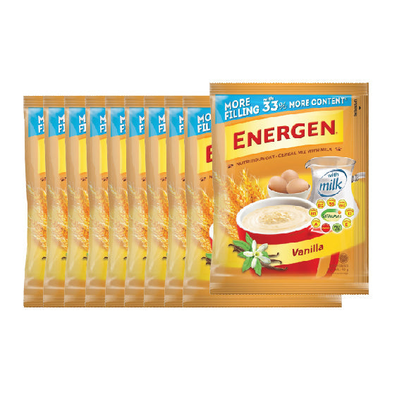 Energen Oat Cereal Mix Vanilla Sachet 10x40g