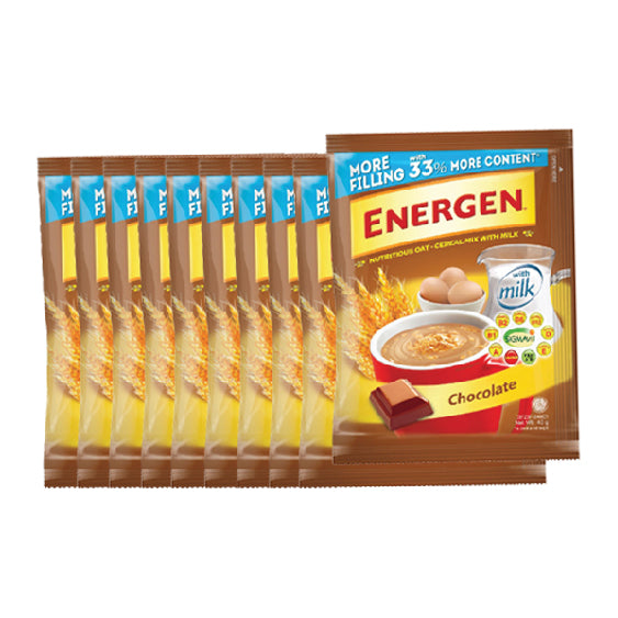 Energen Oat Cereal Mix Chocolate Sachet 10x40g