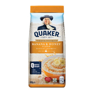 Quaker Banana & Honey Flavor Instant Oatmeal 200g