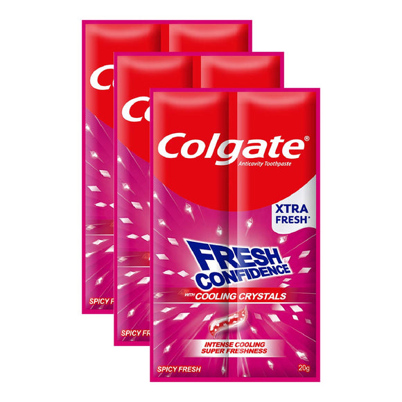 Colgate Fresh Confidence Toothpaste Spicy Fresh 3x20g