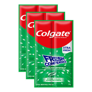 Colgate Fresh Confidence Toothpaste Cool Menthol Fresh 3x20g