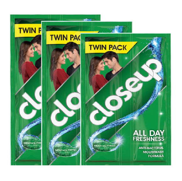 Close Up Toothpaste Menthol Fresh 3x20g