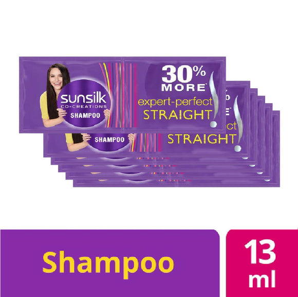Sunsilk Shampoo Expert-Perfect Straight Purple 6x13ml