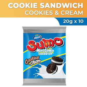 Sumo Mini Cookie Sandwich Cookies & Cream 10x20g