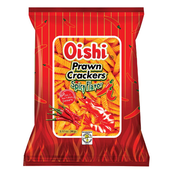 Oishi Prawn Crackers Spicy 90g