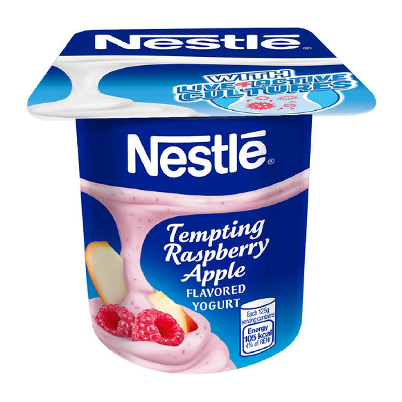 Nestle Yogurt Tempting Raspberry Apple 125g