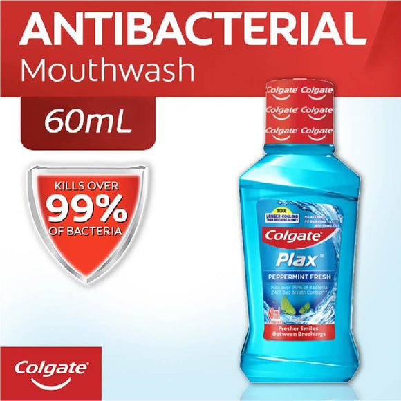 Colgate Plax Fresh Peppermint Mouthwash 60ml