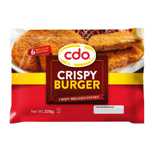 CDO Ulam Burger Crispy Burger Breaded Patties 228g