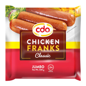 CDO Chicken Franks Classic Jumbo 500g