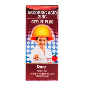 Ceelin Ascorbic Acid with Zinc Syrup Apple 120ml