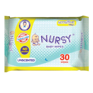 Nursy Baby Wipes Unscented 30s