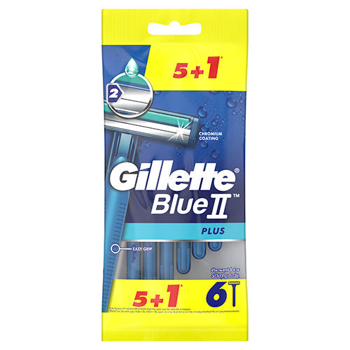 Gillette Razor Blue 2 Plus 5+1 Promo Pack
