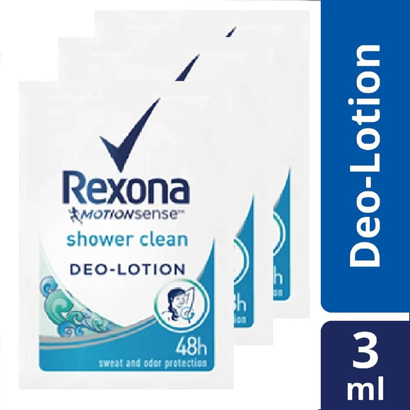 Rexona Women Deodorant Lotion Shower Clean 3x3ml
