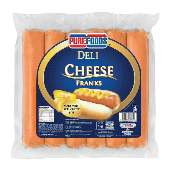 Purefoods Deli Cheese Franks 1kg