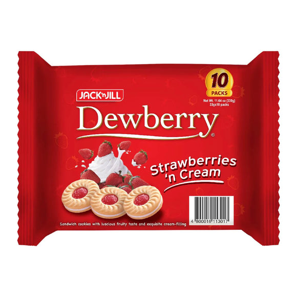 Dewberry Strawberries n Cream Sandwich Cookies 10x33g