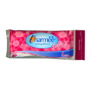 Charmee Pantyliners Go Girl RoseScent 8s